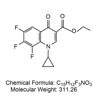 1-cyclopropyl-6,7,8-trifluor-1,4-dihydro-4-oxo-3-chinolin Carbonsäureethylester CAS-Nr .: 94242-51-0