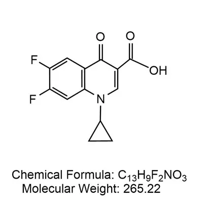 {{0}}Cyclorpropyl-6,7-difluor-1,4-dihydro-4-oxo-3-chinolin Carbonsäure Größer als oder gleich 99,0 % 93107-30-3